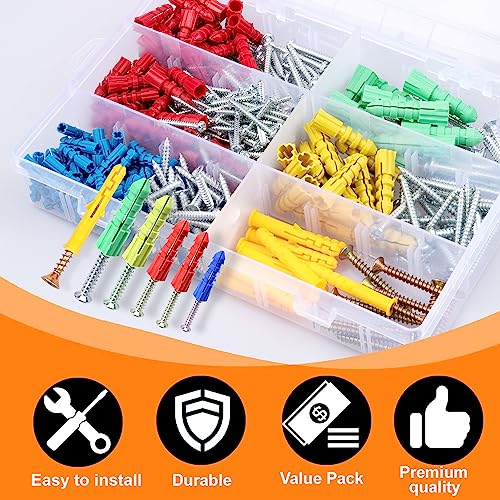 Lhhxx33 320PCS 340-Piece Drywall Anchors And Screws Combo Pack thumb #3