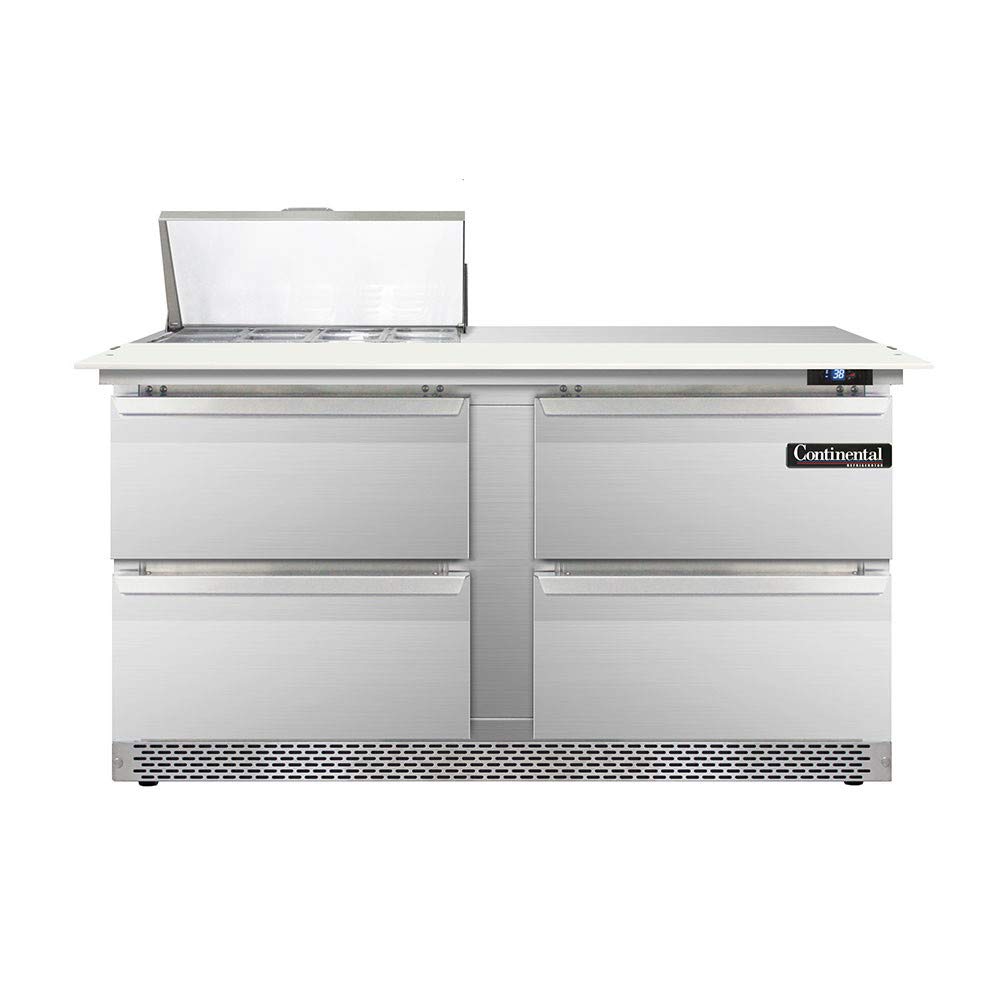 DL60-8C-FB-D Designer Line Sandwich Unit by Continental Refrigerator – Commercial Grade