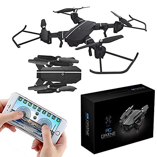Cuadricóptero dron plegable con cámara aérea WiFi FPV y modo sin cabeza