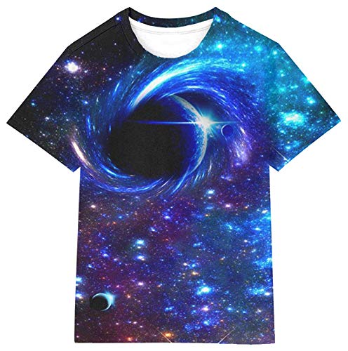 Asylvain Boys Girls Kids Shirts 3D Print Graphic Cool Design Colorful Tee Shirt for Teen and Kids 6-16 Years