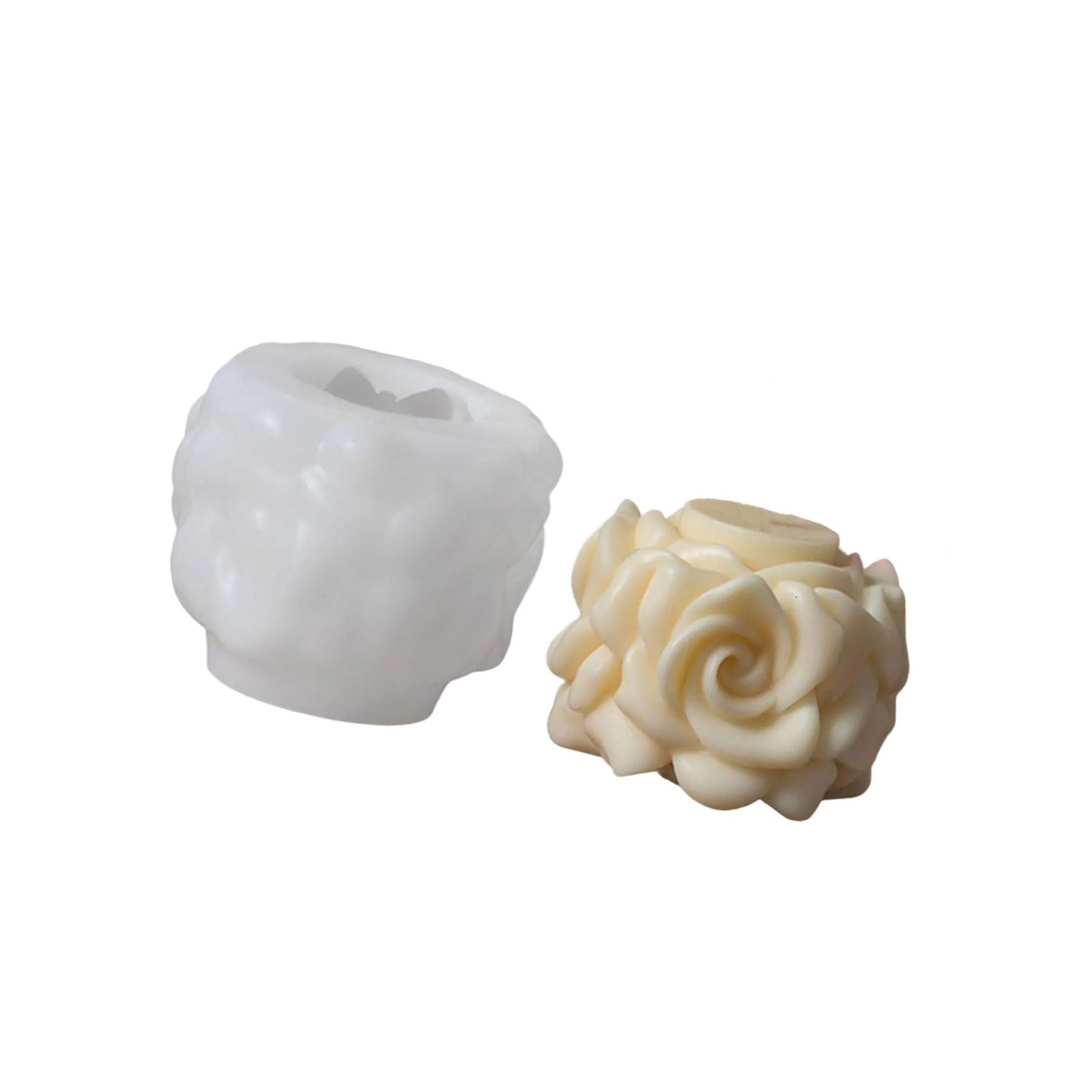 Nucelit 3D Flower Silicone Molds Cylinder Silicone Molds for Soap Gypsum Decoration Epoxy Resin Flower Craft Mold