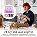 Wool Advent 2025 Calendar, 24 Days Christmas Countdown Wool Knitting Yarn, Easy Crochet Knitting Soft Yarn Calendar, Christmas Knittings Yarns S-titch Kit for Knitters Every Season and Occasion