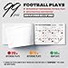 Inwerk 1NMORE 5v5 Flag Football Wristbands Playbook, 99pcs Play Stickers for Youth Football Wrist Coach, Quick DIY Wristband for Coach & Quarterback (QB) Players (Playbook, 7 on 7)