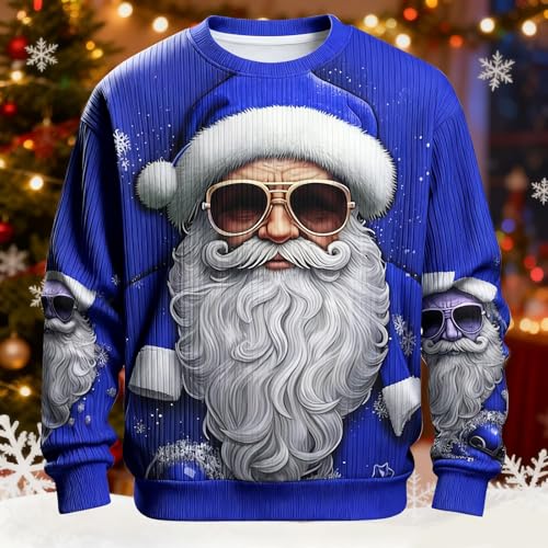 Sudadera de Papá Noel holgada XXL para evitar el frío invernal 2