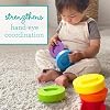 Infantino Imagination Stackers Playset, Rainbow Stacker, Rocket Stacker, Ball Stacker for Babies 12M+, 3-Style Set, 19 Pieces