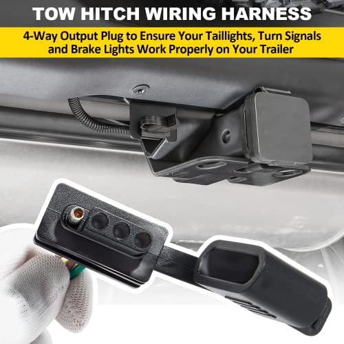 LAIKOU 4-Pin Trailer Wiring Harness for Jeep Wrangler JL & JLU (2018–2026) - Image 4