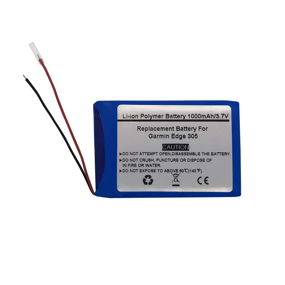 3.7V/1000mAh Replace GPS Navigator Battery for Garmi n Edge 305，361-00025-00