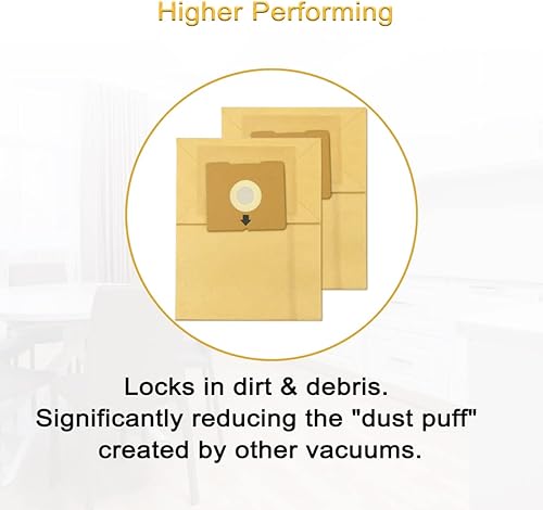 Miniatura 6 de Paquete de 10 bolsas de vacío para Bissell 4122, 2154A, 2154W, 2154, 4122D, 1668, 1668C, 1668W, 1608, 2154C Zing - Aspiradora de bote en bolsa,