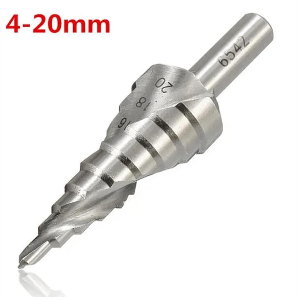 Wiertło stopniowe 4-12/20/32 mm z chwytem sześciokątnym rowek stożkowy wiertło stożkowe wiertło do otworów - 4-12 mm