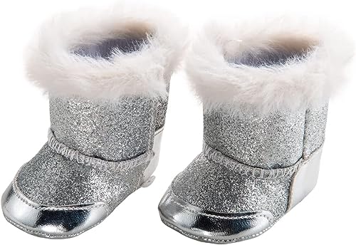 Heless 844 - Stiefel für Puppen, silber, Größe 38 - 45 cm