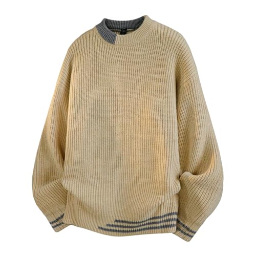 Pull en tricot chaud pour homme parfait pour les balades d'automne