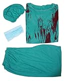 Petitebella Bloody Surgeon Men Costume (Blue)