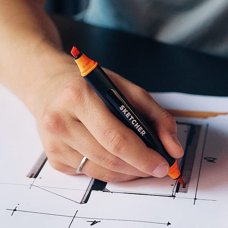 MOLOTOW Sketcher Dual-Tip Marker Set - Grey Kit 2 (12 Markers)