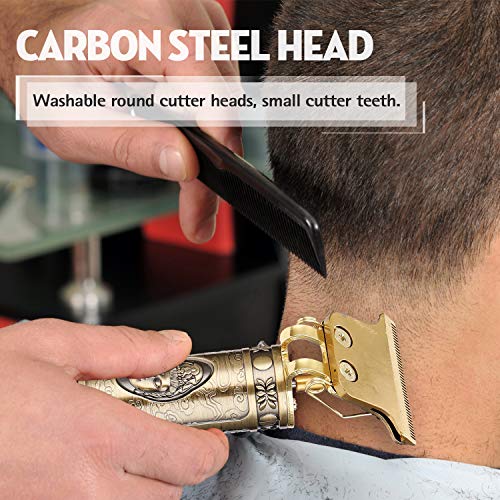 Cucudy Cortador Elétrico de Cabelo Profissional, Recarregável