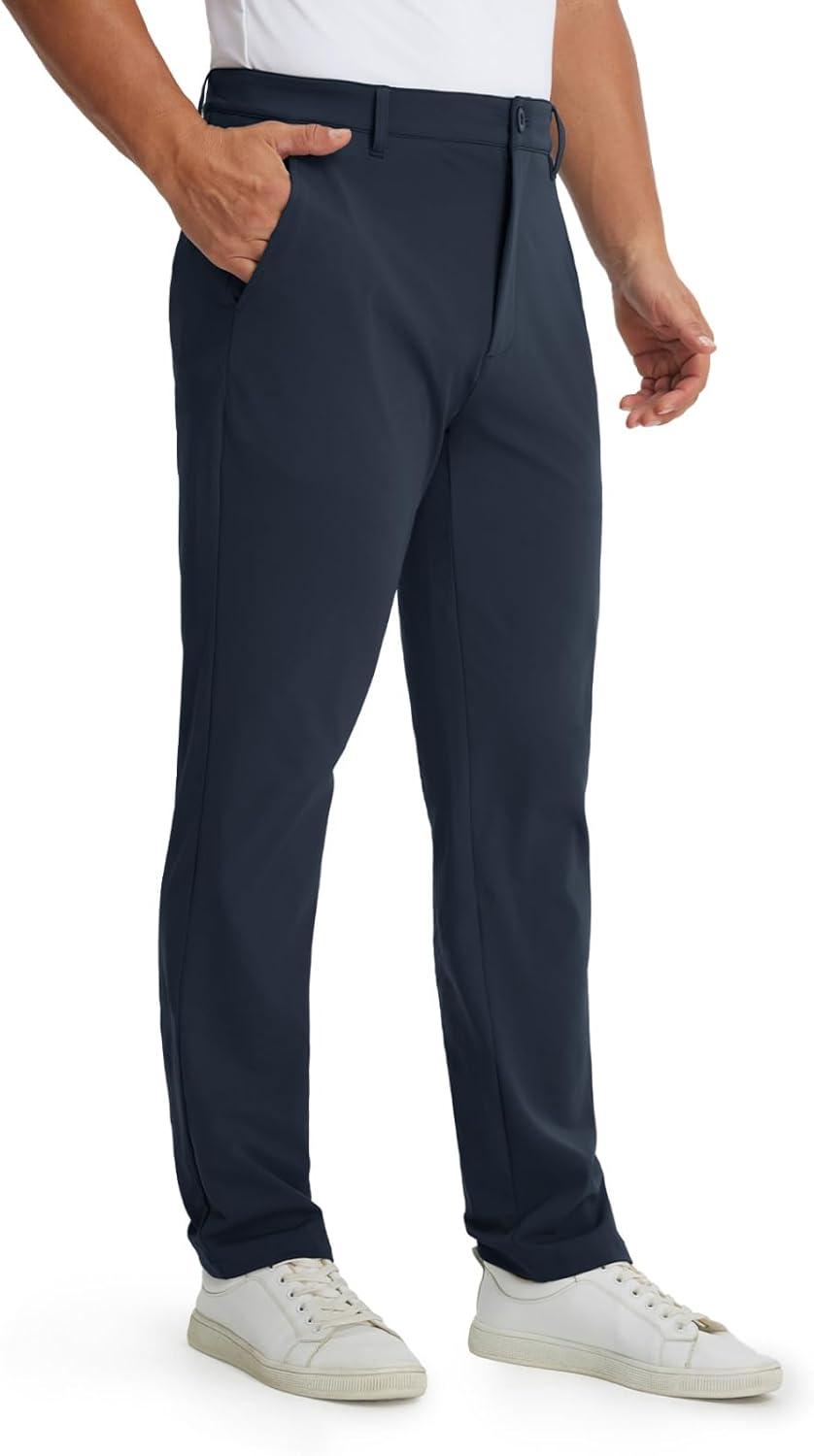 M MAELREG Golf Mens Stretch Pants with Pockets - 30"/32"/34" Quick Dry Lightweight Casual Comfy Work Mens Dress Pants - Image 2