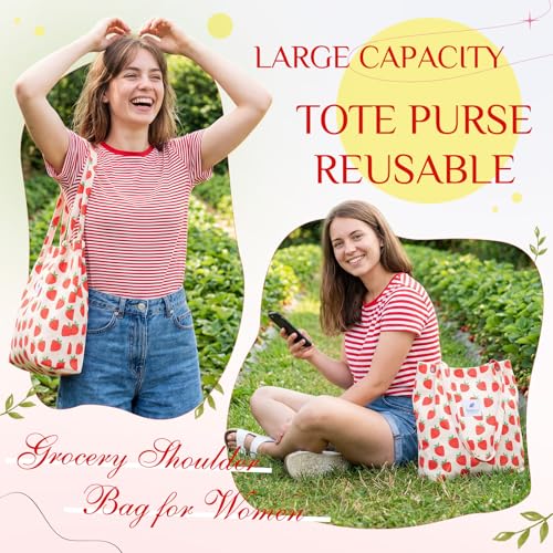 Hsei 2 Pcs Bolsa Tote de Pana para Mujer Gran Capacidad miniatura 5