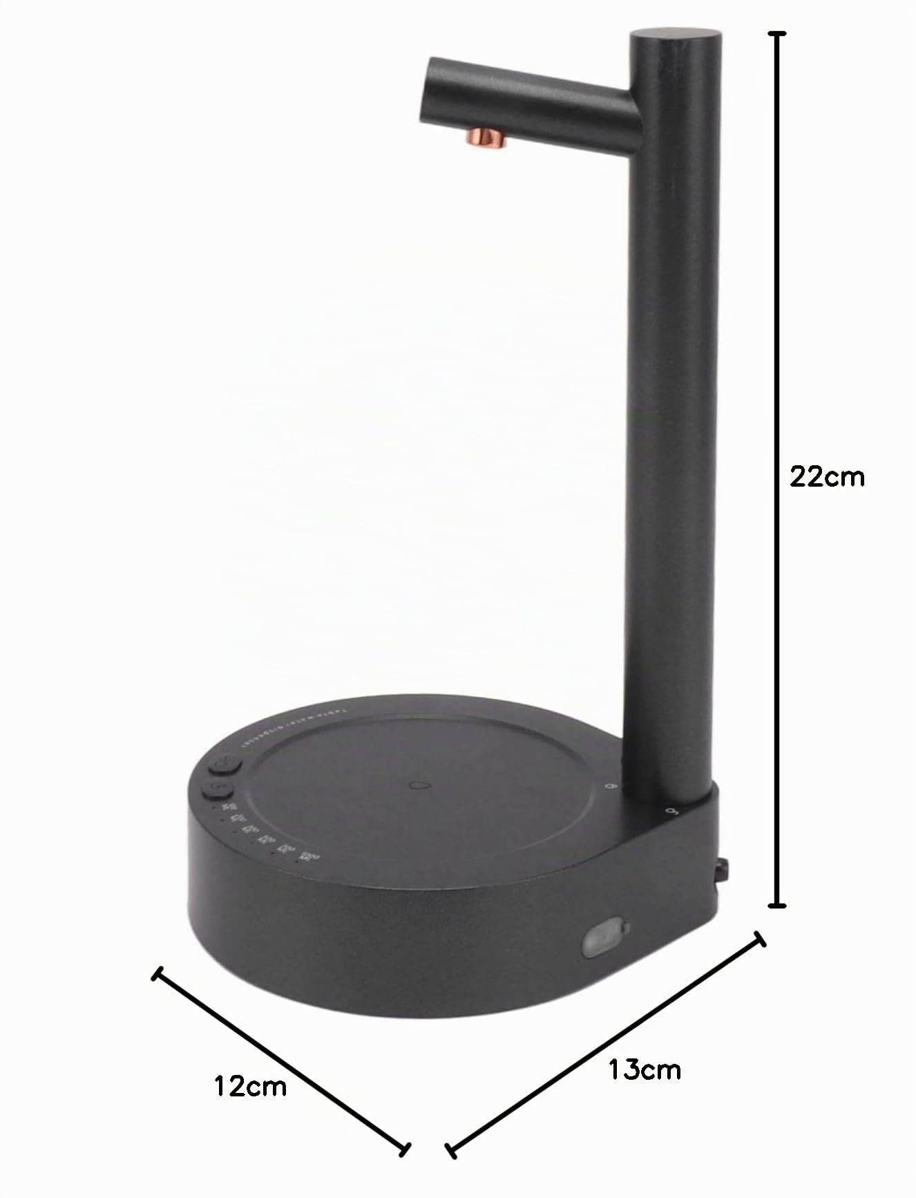 Kabellose Wasserflaschenpumpe, Kabellose Wasserflaschenpumpe, Abnehmbarer Automatischer Wasserspender, Tragbarer Wasserpumpenspender für Zuhause, Küche, Büro (Schwarz)