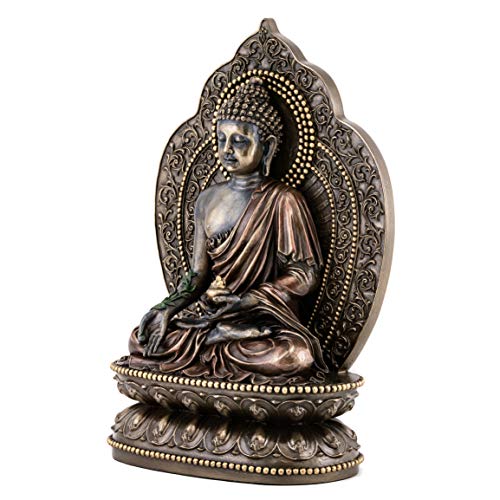 Estatua Medicinal Buda en Bronce - 10.5 pulgadas miniatura 2