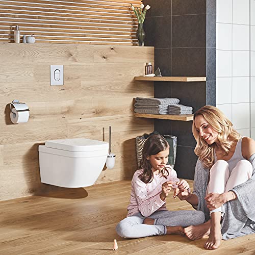 GROHE Euro Keramik - Wand-Tiefspül-WC (antibakterielle Oberfläche, inkl. Befestigungsset, Spülmenge 3/5 l, spülrandlos), alpinweiß, 3932800H – Bild 7