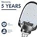 Hyperikon LED Shoebox Light Bulb, 115W Rotatable Outdoor Street Lighting, E39 Large Mogul, 100-277V, 13500 Lumens, UL, DLC, Crystal White