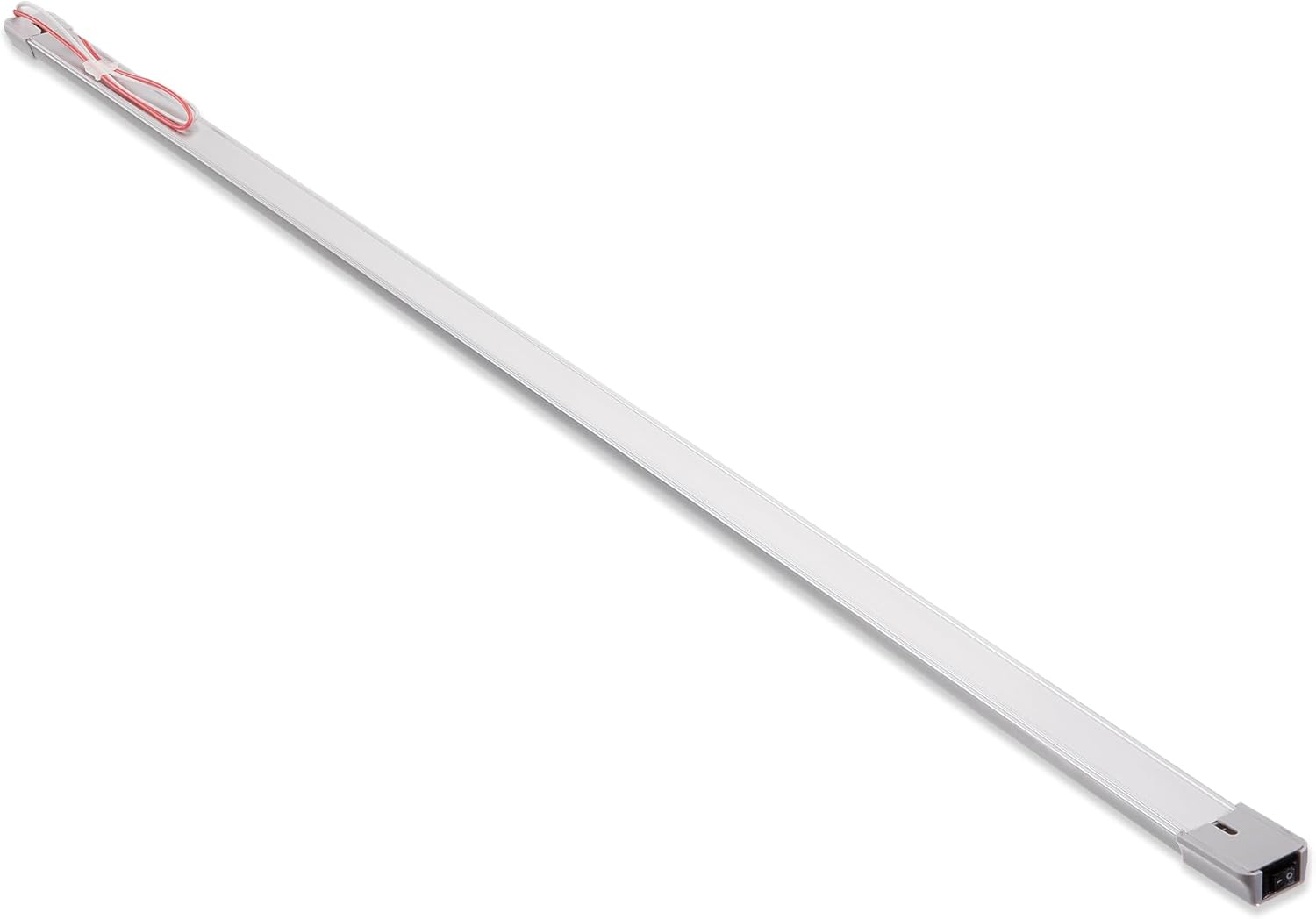 Raycharm Interior LED Strip Light, Ultra-Slim Limited Space Surface Corner Mount 38.2" x 1.1", Aluminum Housing Frosted Lens 6000K Cool-White High-Output Light, 12V/24V DC for RV Marine Boat, 1-Pack