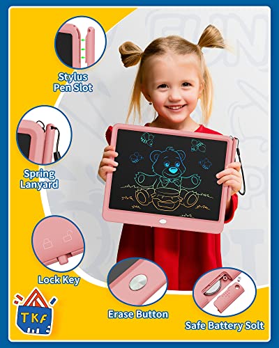 Tableta LCD de escritura y dibujo TEKFUN para niñas, 12 pulgadas, pantalla LCD con stylus incluido miniatura 6