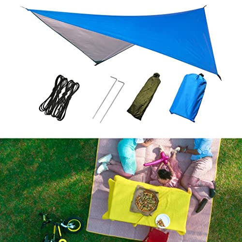 Lona impermeable de 300 cm con toldo multifuncional resistente al viento para hamaca 6