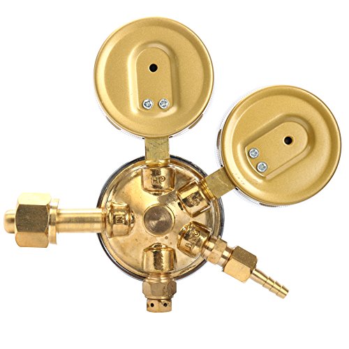 Yaetek Oxygen Regulator Large Tank Gauge Cutting Torch Regulator Outlet 0-200Psi Inlet 0-4000Psi Cga 540 #TOP5