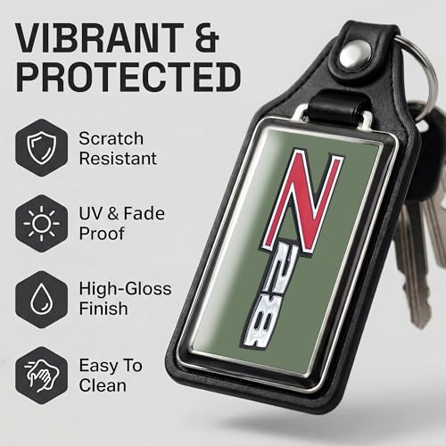 Image of Brotherhood Car Key Chain for Camaro - Classic Models Keychain for Men and Women Gift Key Ring - -