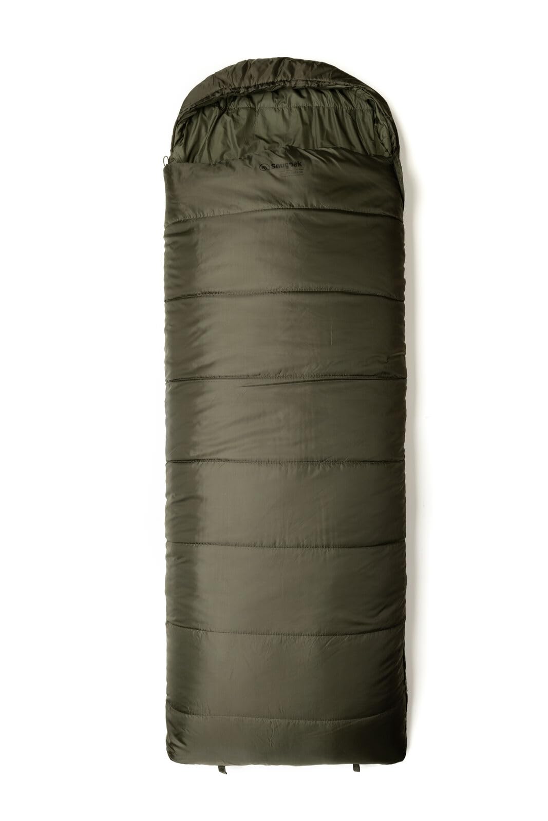 Snugpak Nautilus WGTE - Saco de dormir para todas las estaciones, convertible en edredón, aislamiento isofibre, capucha elástica con cordón, doble cremallera, saco de dormir cálido para camping,