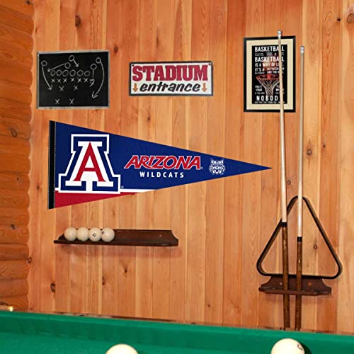 college flags amp banners co arizona wildcats pennant full size felt