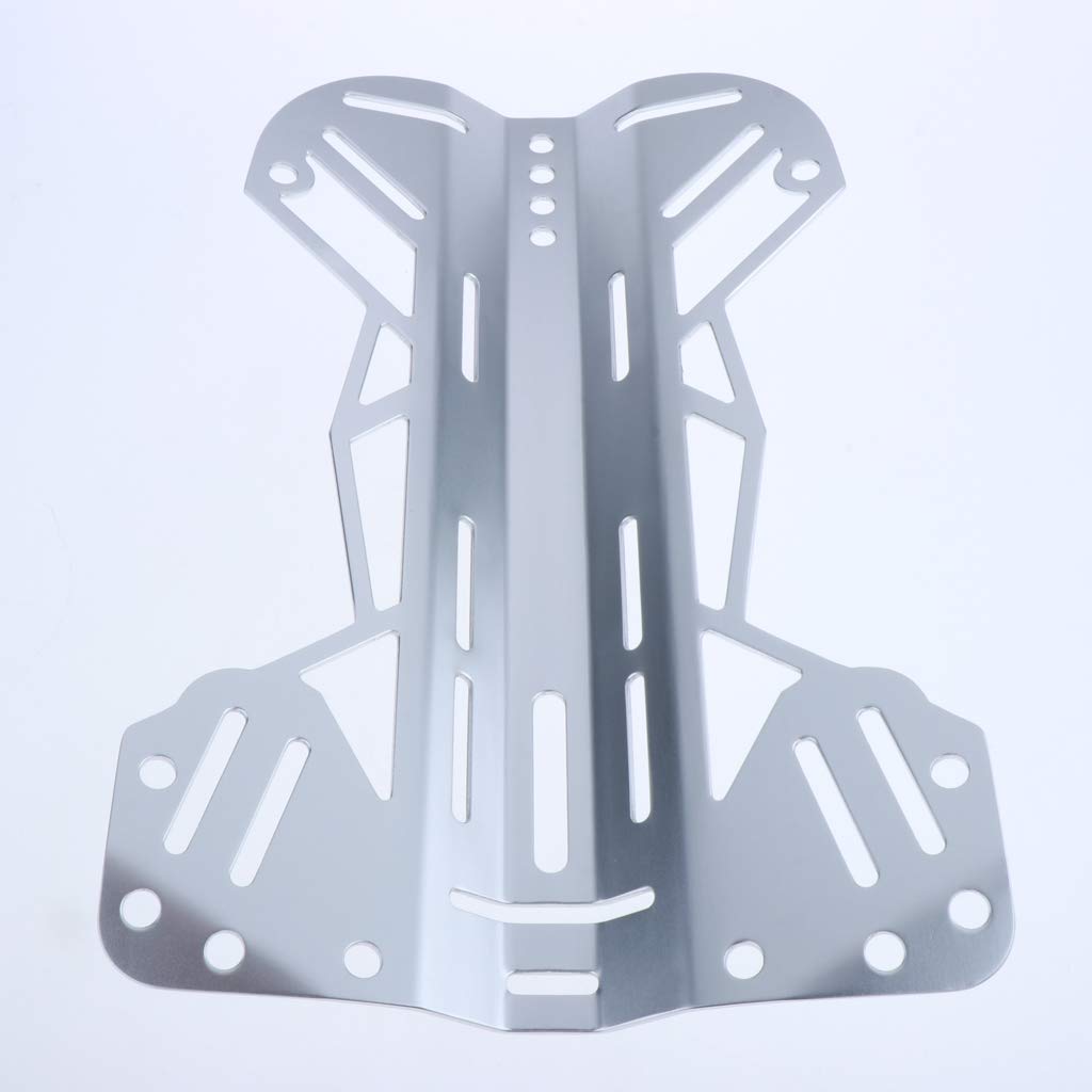 Plaque Dorsale de Plongée en Aluminium - Standard 1" Universel