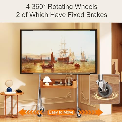 Soporte móvil para TV de 32-65 pulgadas con ruedas miniatura 7