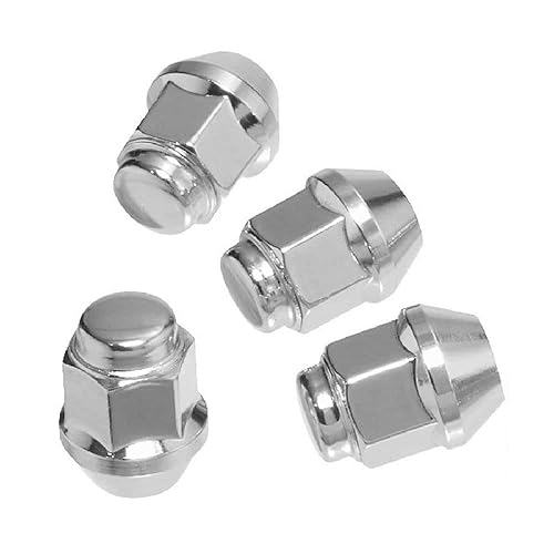 GTW Tuercas métricas para carrito de golf, juego de 100, tuercas métricas de 0.472 in x 1.25 pulgadas, cromadas, compatibles con Yamaha, Star EV y