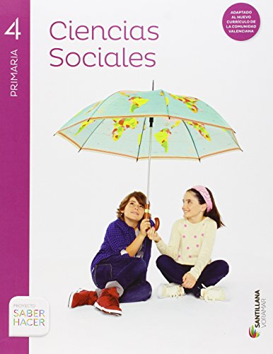 Portada de Ciencias Sociales + Atlas Castellano /Valenciano 4º Primaria Ed 2015