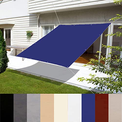 Wasserabweisende Markisenplane, 170 x 360 cm, strapazierfähiges Polyester, Windschutz mit Ösen & Seâ€¦ – Miniatur