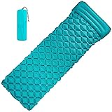 VOLADOR Inflatable Sleeping Pad, Camping Air Mattress Portable Self Inflating Sleeping Mat Pillow Outdoor Camping Backpacking Travel