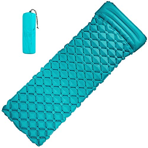 VOLADOR Inflatable Sleeping Pad, Camping Air Mattress Portable Self Inflating Sleeping Mat Pillow Outdoor Camping Backpacking Travel