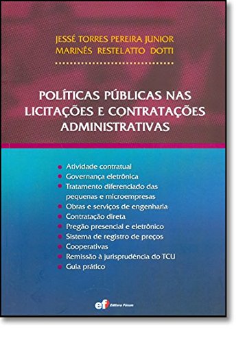 Capa de Politicas Publicas Nas Licitaçoes E Contrataçoes