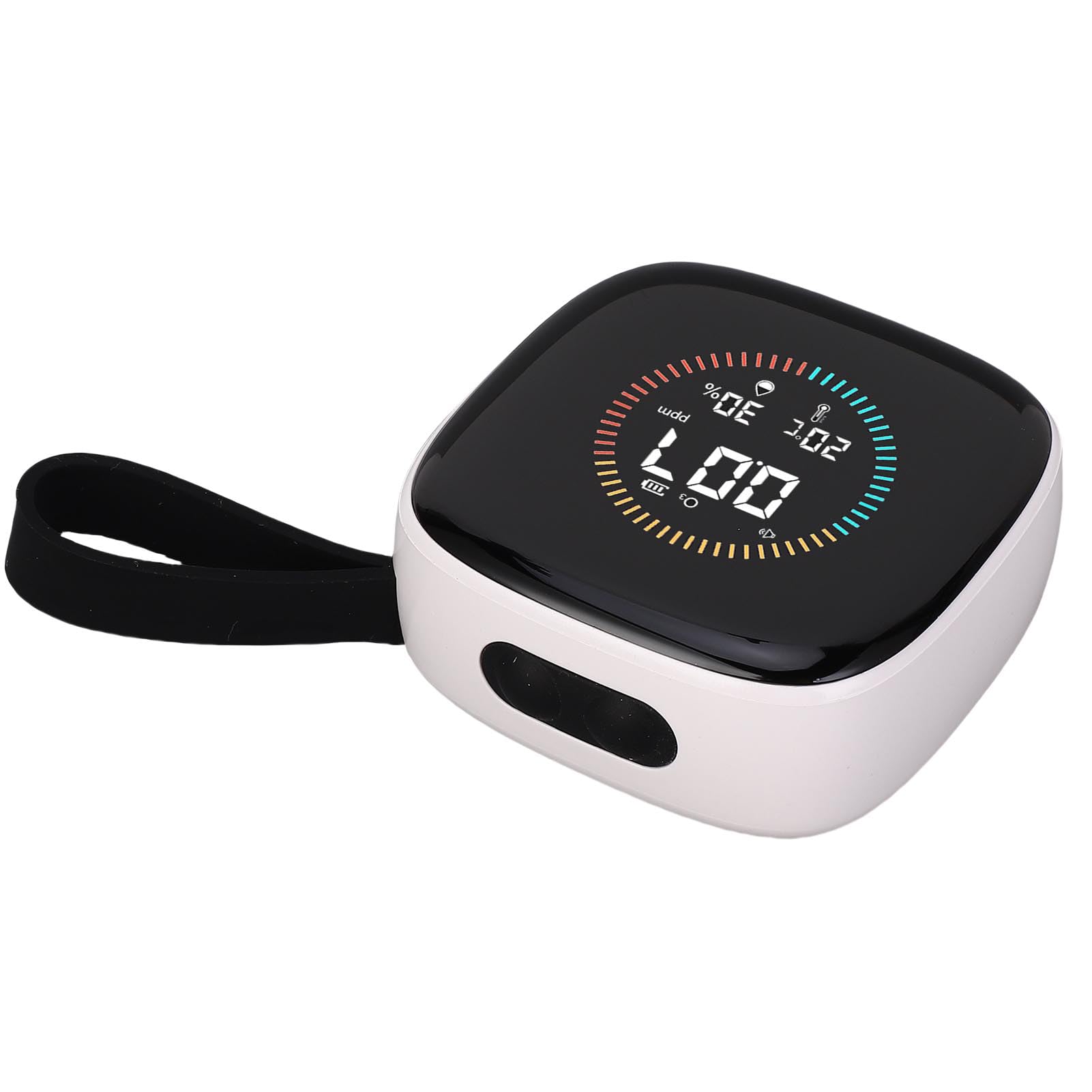 Walfront Medidor de Calidad de Aire O3 3 en 1, 0-50PPM, Portátil con Pantalla LCD, Batería Recargable y Cordón para Viajes, Camping y Picnic