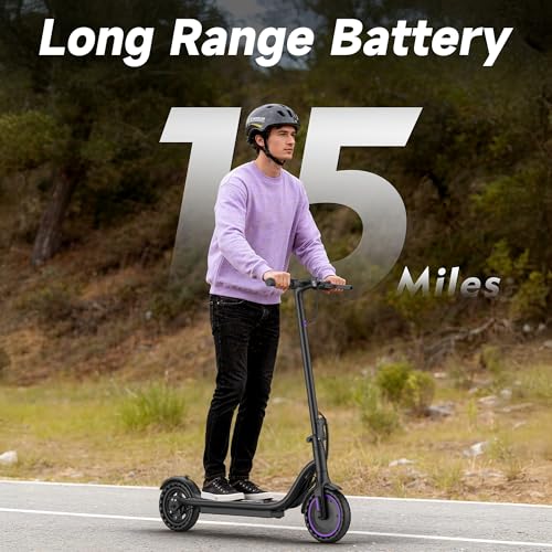 Image of VOLPAM Electric Scooter, 350W /500W /800W /1000W /250W Powerful Motor & 19 /22 / 9 MPH Top Speed, 16-28-10 Miles Long Range, Folding E Scooter Choice