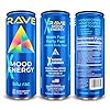 RAVE Mood Energy Drink is Mind Blowingly Different. With Mood-Boosting Functional Mushrooms, Nootropics, Adaptogens & B Vitamins. Experience Mind & Body Rush! 225mg Caffeine - Electrolytes - Zero Calories - 6 Delicious Flavors - 12 fl oz 12 Pack