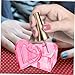 VALICLUD Heart Shaped Glass Nail Art Dish with Lid 1-Piece Crystal Dappen Dish for Acrylic Nails