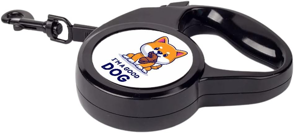 I'm a Good Dog Retractable Pet Leash - Cute Leash - Text Design Dog Leash - 197 inches