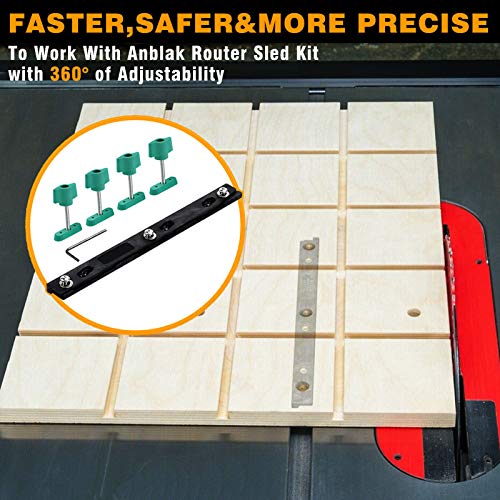 Router Sled Kit,Table Saw Sled,Crosscut Sled,Miter Gauge,Miter Bar,Miter Saw Accessories,Miter Track,Cross Cut Sled,Table Saw Crosscut Sled,Miter Slot Runner