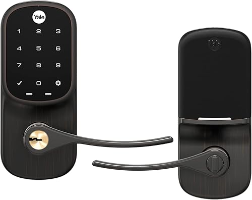 Miniatura 17 de Yale Assure - Manija electrónica de puerta con pantalla táctil, teclado no conectado de níquel satinado que proporciona entrada sin llave con código