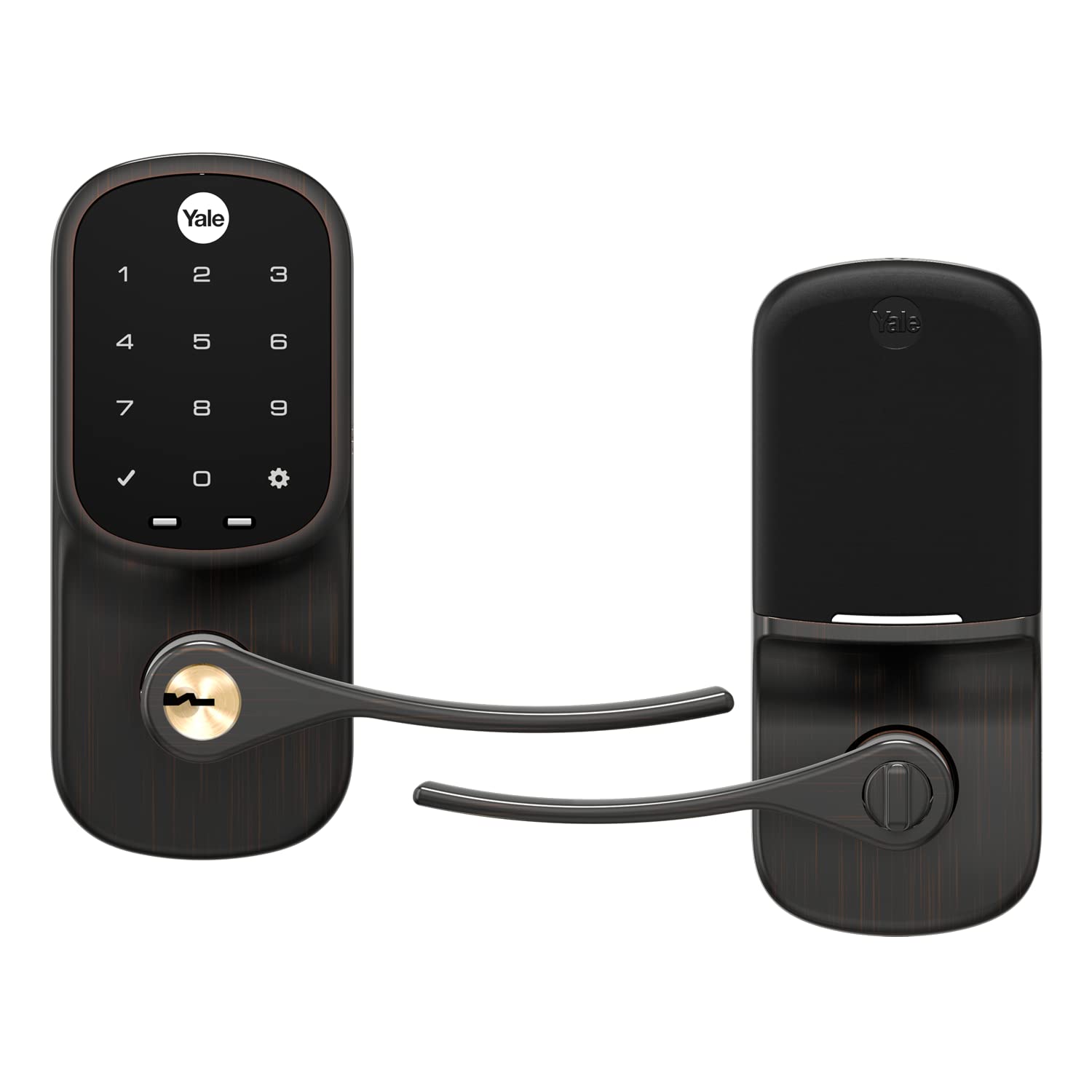 Yale Assure Lever - Wi-Fi Touchscreen Smart Lever Lock - Bronze