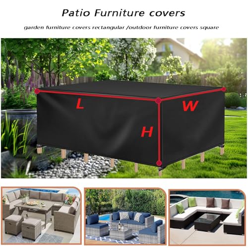 Cubierta resistente para mobiliario de jardín hecha de tela Oxford 420D impermeable 5