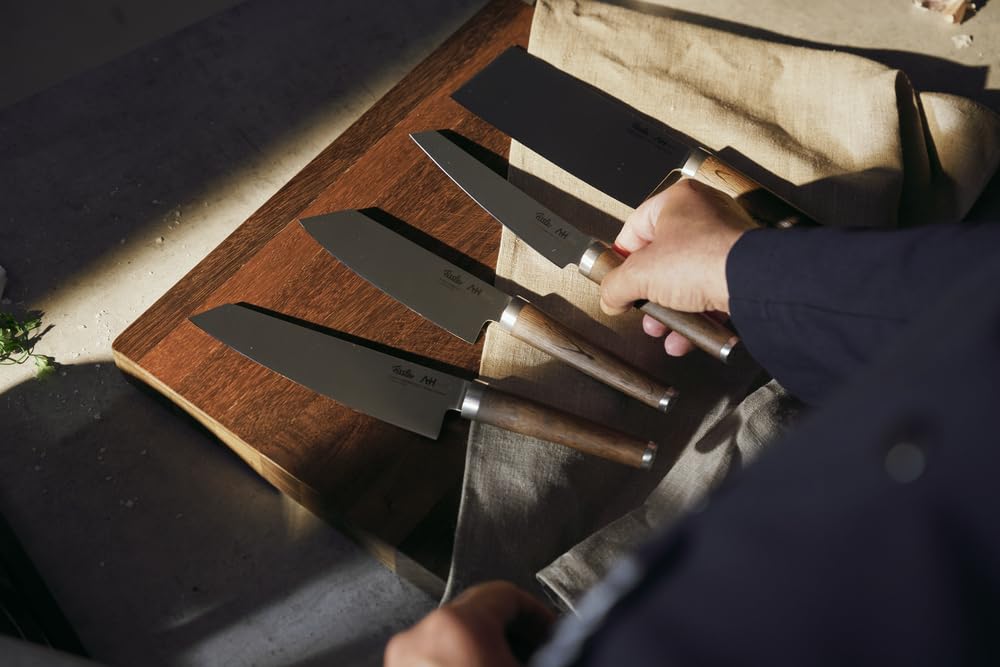 Fissler PrimeCut Fleischmesser 18 cm – Slicer Made in Solingen aus Spezialstahl mit Räuchereiche Griff – extra scharf, handgeschliffen, langlebig