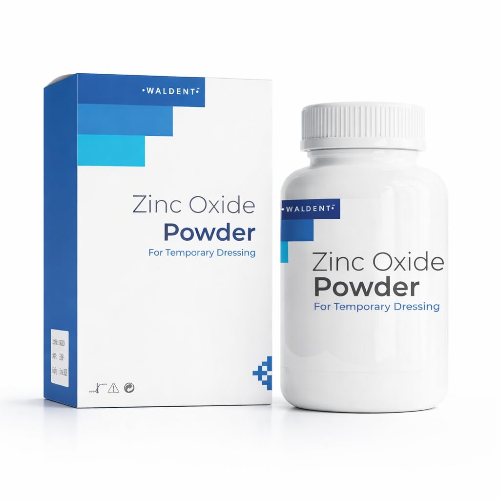 Waldent Zinc Oxide Powder - 60gm Bottle | Arsenic-Free & Odorless | Temporary Restorative Dental Filling | High-Purity White Powder for Dental Applications | Safe & Effective-picture-23